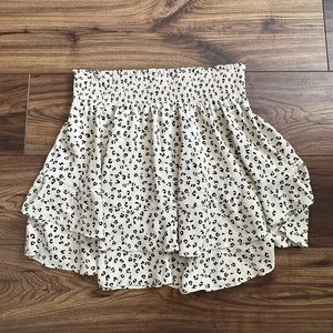 socialite layered cheetah skirt